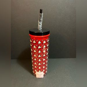 Kate Spade Valentine Hearts Tumbler, 24 OZ, NWT, PRICE IS FIRM